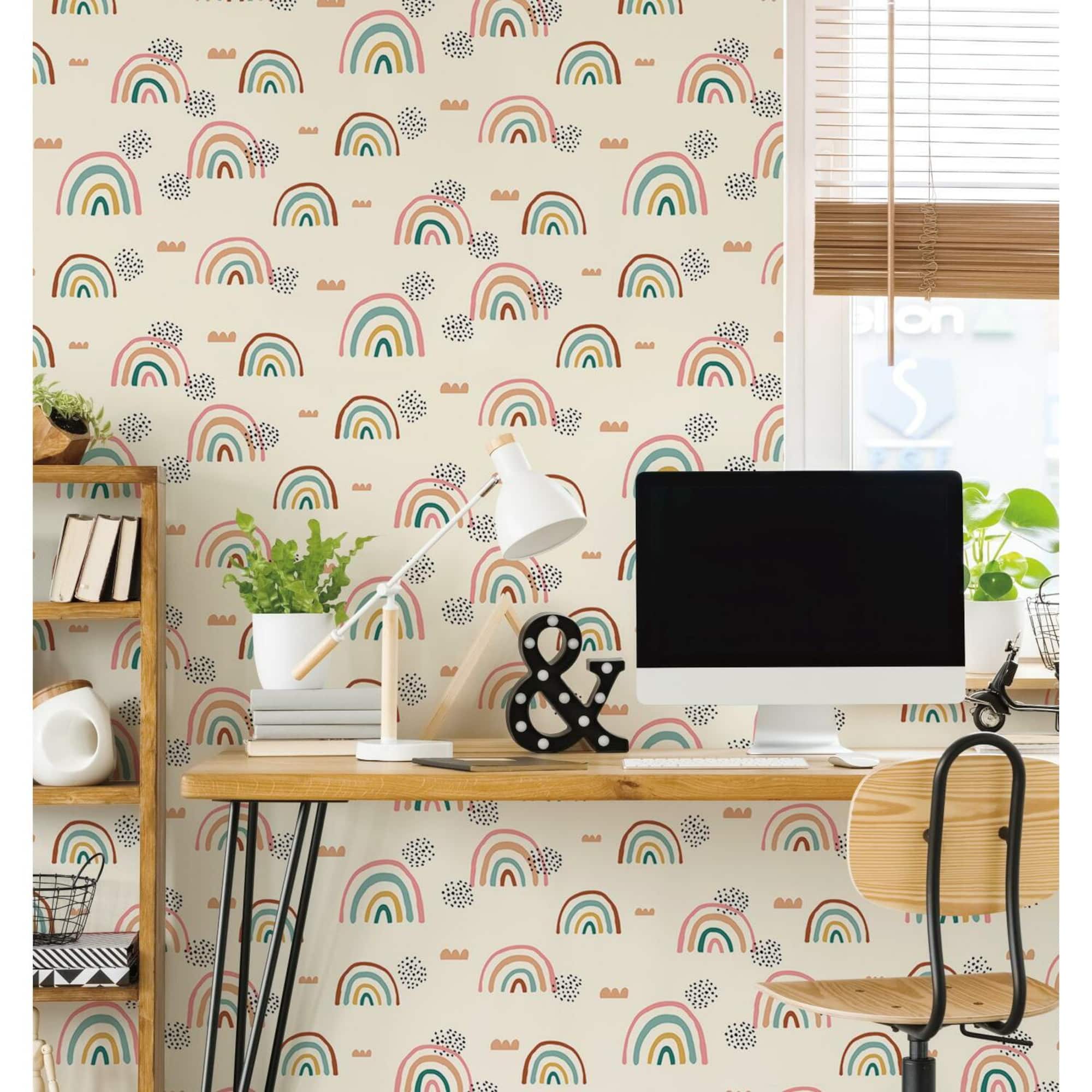 RoomMates Rainbow's End Peel & Stick Wallpaper